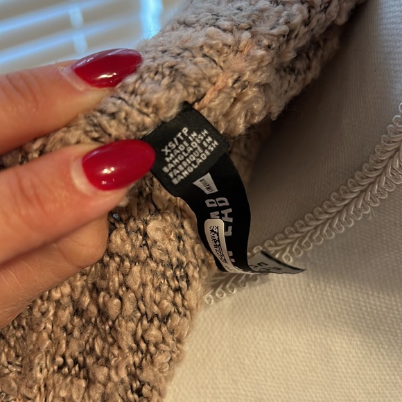 Design Lab mauve pink and black heather cardigan sweater with snap buttons - Picture 10 of 12